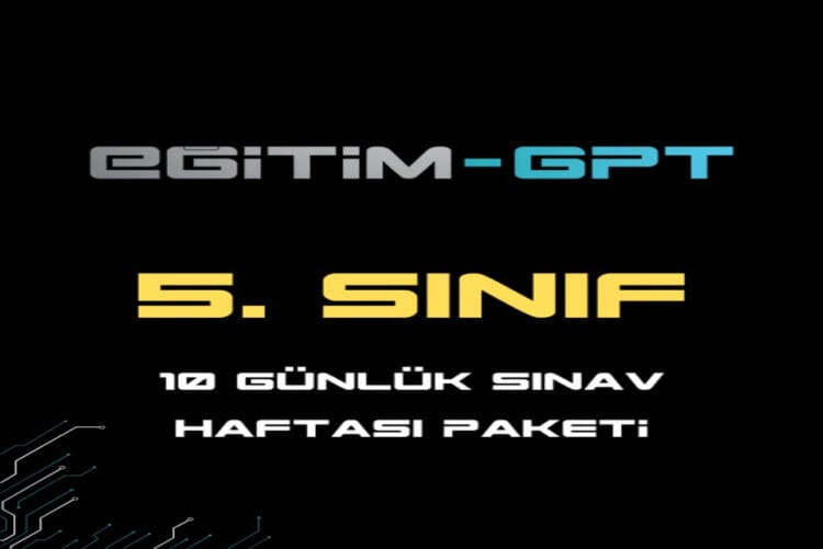 5.Sınıflar İçin Sınav Haftası Paketi 10 Gün / 400 Mesaj