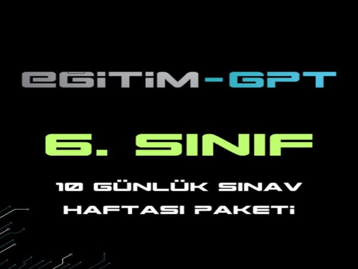 6.Sınıflar İçin Sınav Haftası Paketi 10 Gün / 400 Mesaj
