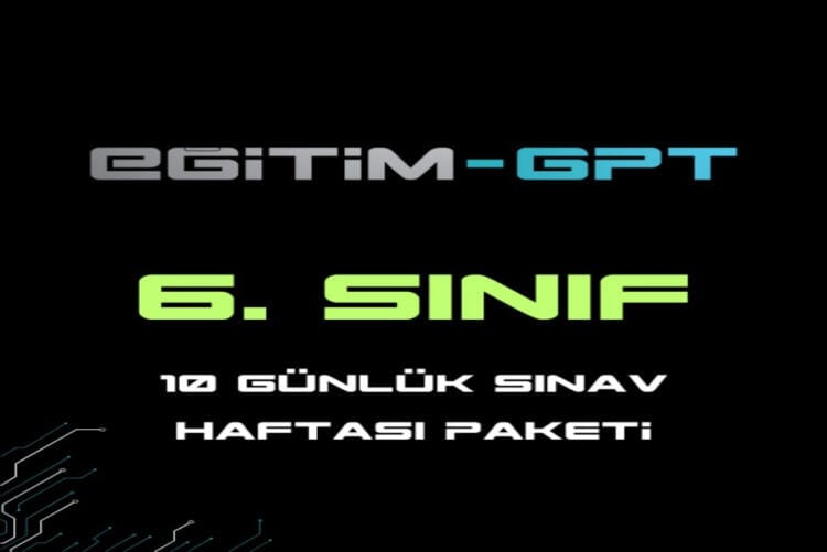 6.Sınıflar İçin Sınav Haftası Paketi 10 Gün / 400 Mesaj