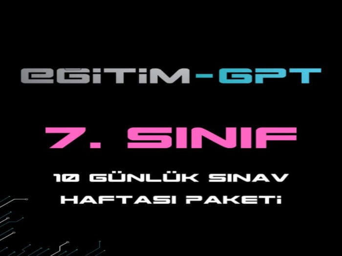 7.Sınıflar İçin Sınav Haftası Paketi 10 Gün / 400 Mesaj