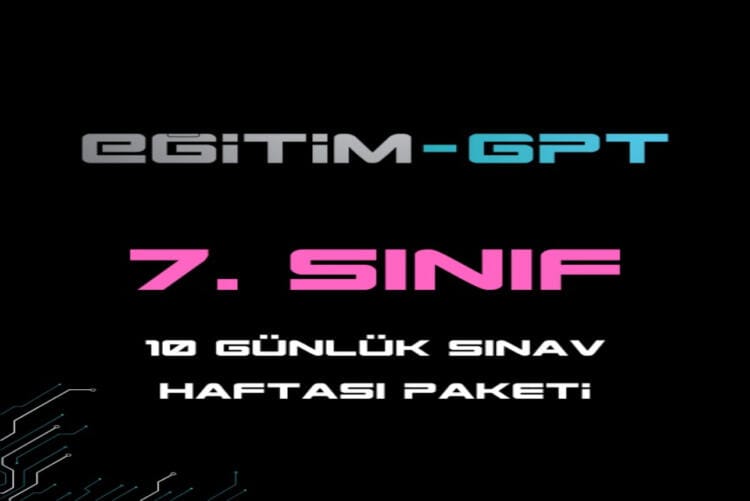 7.Sınıflar İçin Sınav Haftası Paketi 10 Gün / 400 Mesaj